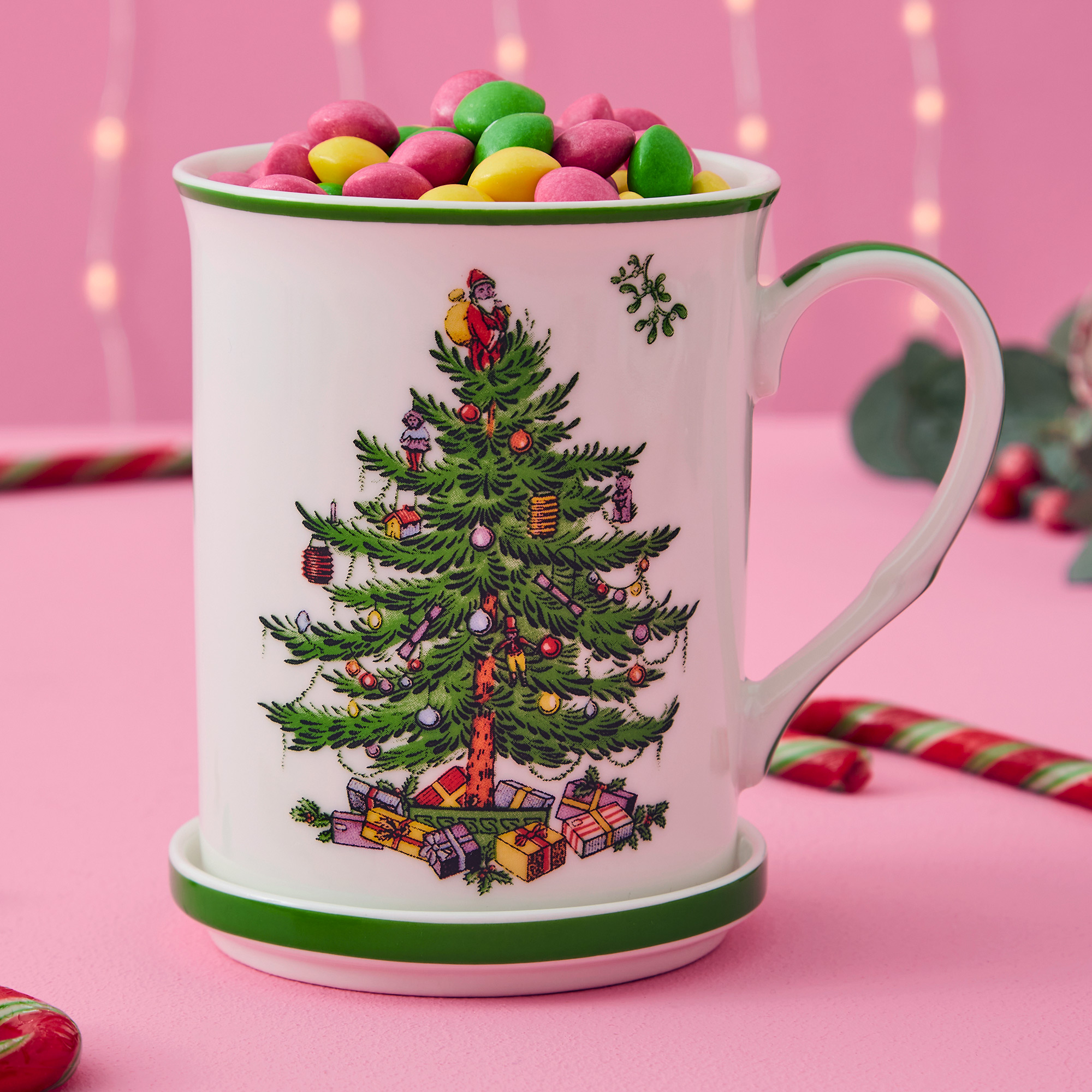 Christmas Tree Mug and Coaster Set image number null